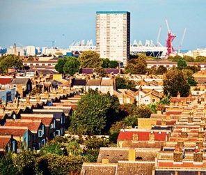 View of the city from above